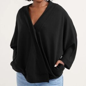 Hatch Early Days Nursing Sweatshirt Black One Size petite